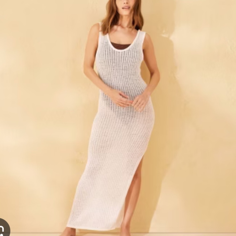 NWT Target Sleeveless Knit Maxi Dress in Cream
